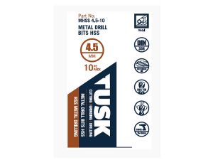 Tusk Metal Drill Bits HSS 4.5mm 10 Piece MHSS4.5-10