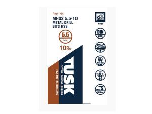 Tusk Metal Drill Bits HSS 5.5mm 10 Piece MHSS5.5-10