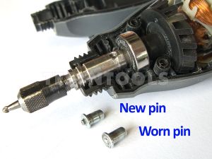 Dremel 3000 Spare Part Number 817 - Shaft Lock Pin And Spring Set 2610009839 IS