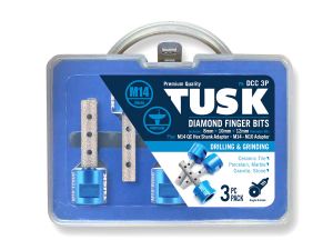 Tusk Diamond Finger Bit Set with 2 Adapter 8-12mm DCC3P