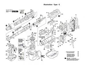 Bosch GBH5-40DE Spare Part Number 803 - Armature 220-240V 1614011098
