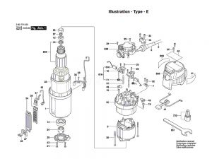 Bosch GOF1600CE Spare Part Number 803 - Armature 230V 2610025596