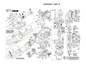 Bosch GSH16-28 Spare Part Number 3 - Armature 220-240V 1614011117