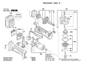 Bosch GWS18V-LI Spare Part Number 802 - DC Motor 18V