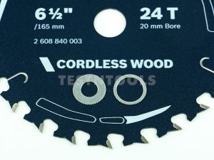 Bosch Circular Saw Blade for Wood 165mm 6.5" 24T 2608840003