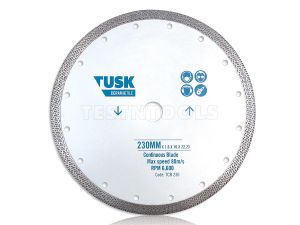 Tusk Diamond Blade Continuous Tile 230mm Big Bore TCB230BB