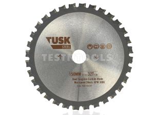 Tusk Tungsten Carbide Blade for Steel 165mm TSCB165