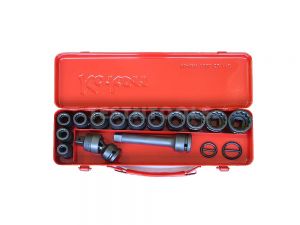 Koken Impact Socket Set 1/2" Drive 10mm - 27mm 12PT 18 Piece 14245M-12