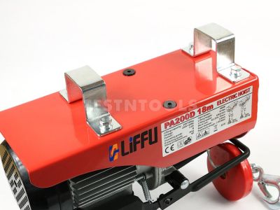Liffu Electric Hoist 230V Wire Rope 18m 200Kg PA200 With Remote Control