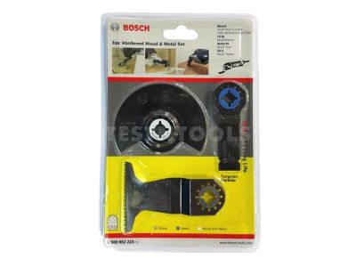 Bosch Starlock Multi-tool Accessory Set For Hardened Wood & Metal 3 Piece 3ERSETOMT 2608662223