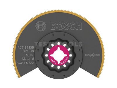 Bosch Starlock Multi-tool TiN Coated Segmented Saw Blade For Multi Material 85mm 1ERACZ85EIB 2608664917