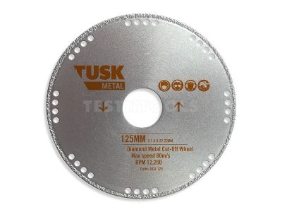 Tusk Diamond Metal Cut Off Wheel 125 x 1.5 x 22.23mm DCO125