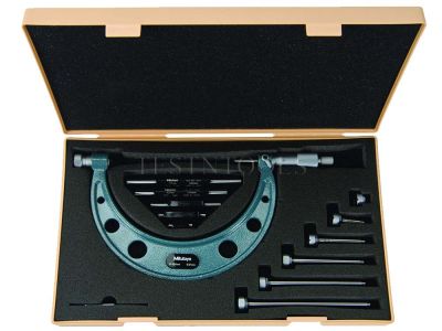 Mitutoyo Outside Micrometer 0-150mm 0.01mm With 6 Anvils 104-135A
