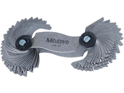 Mitutoyo Thread Pitch Gauge 0.4-7mm 4-42 TPI 60° 188-151