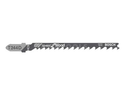 Bosch Jigsaw Blade For Wood T Shank Speed Cut 100mm T244D 2608665053