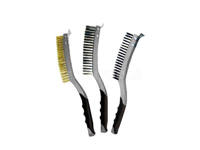 AmPro Stainless Steel Wire Brush With Scraper BRUW-T12813