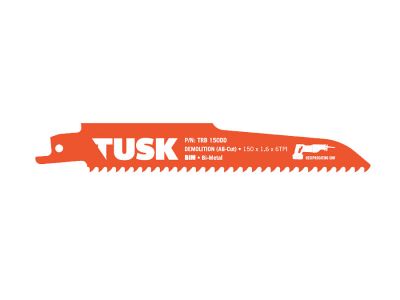 Tusk Sabre Saw Blade For Demolition 150mm 5 Piece TRB150DD