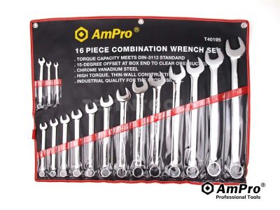 AmPro Combination Wrench Set 1/4-1.1/4" 16pc WREC-T40195