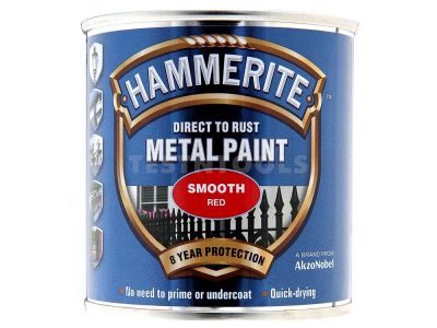 Hammerite Direct To Rust Metal Paint Smooth Red 750ml PAIS-075R