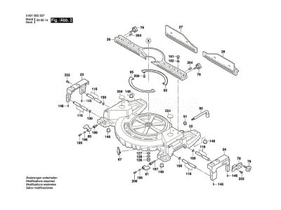 Bosch GCM12SD Spare Part Number 42 - Bearing Pedestal Lower Handle 2610915737