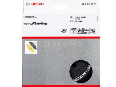 Bosch GET75-150 Spare Part - Hook And Loop Backing Pad 150mm Medium IS