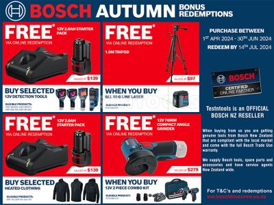 REDEMPTION OFFER Bosch 18V 8.0Ah BiTurbo Brushless Blower Kit GBL18V-750 061599263K