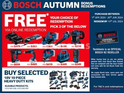 REDEMPTION OFFER Bosch 18V 0pc 5.0Ah Brushless Combo Kit 0615990N3B