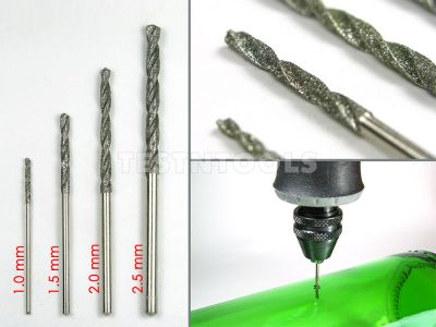 Desic Diamond Twist Drills 1.0mm - 2.5mm (5 Pack)