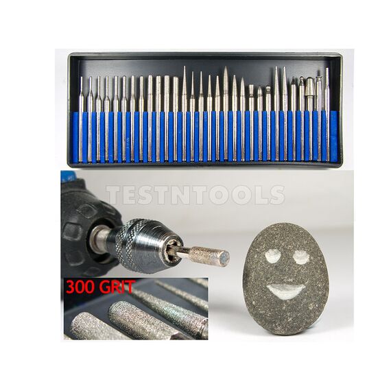 DESIC DIAMOND CARVING BURRS 30 PIECE ASSORTED 300G