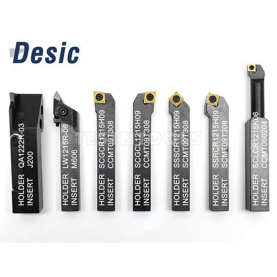 DESIC INDEXABLE TURNING TOOL SET 12MM 7 PIECE