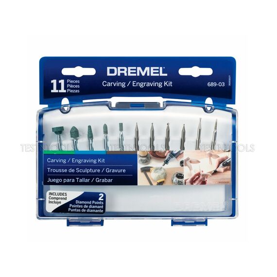 DREMEL CARVING AND ENGRAVING KIT 11 PIECE 689-03 26150689AD