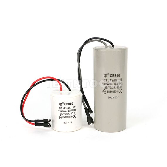 LIFFU MOTOR START/RUN CAPACITOR CBB60 52UF 12UF 450VAC