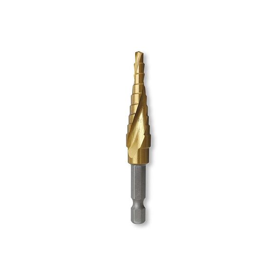 TUSK HSS STEP DRILL BIT 4MM - 12MM QC HEX HSD12H