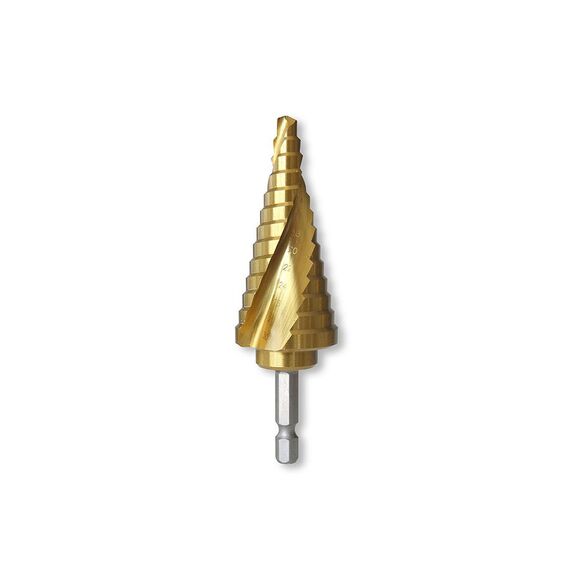TUSK HSS STEP DRILL BIT 6MM - 30MM QC HEX HSD30H