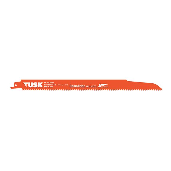 TUSK SABRE SAW BLADE FOR DEMOLITION 300MM 5 PIECE TRB300DD