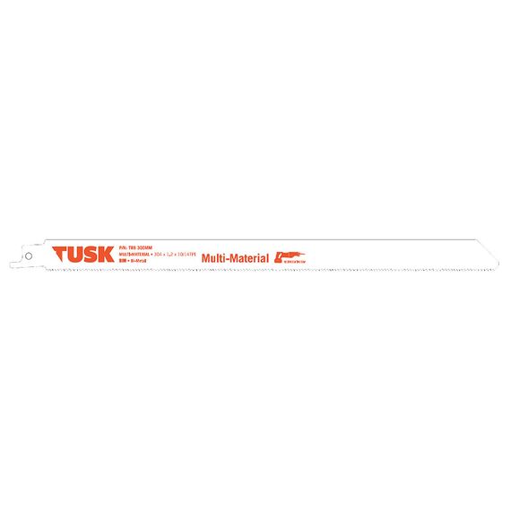 TUSK SABRE SAW BLADE FOR MULTI MATERIAL 300MM 5 PIECE TRB300MM
