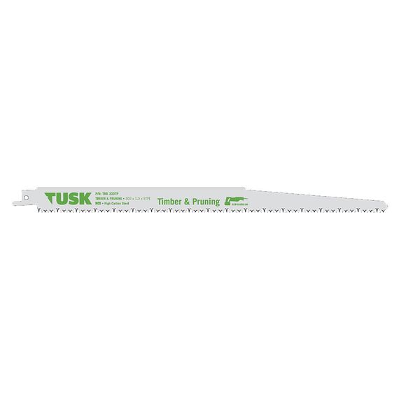 TUSK SABRE SAW BLADE FOR TIMBER & PRUNING 300MM 5 PIECE TRB300TP