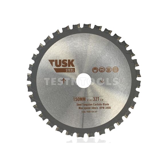 TUSK TUNGSTEN CARBIDE BLADE FOR STEEL 165MM TSCB165