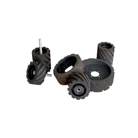 LINISHALL REPLACEMENT CONTACT WHEELS WITH BEARINGS AND SPINDLE 100 X 100MM RCW441