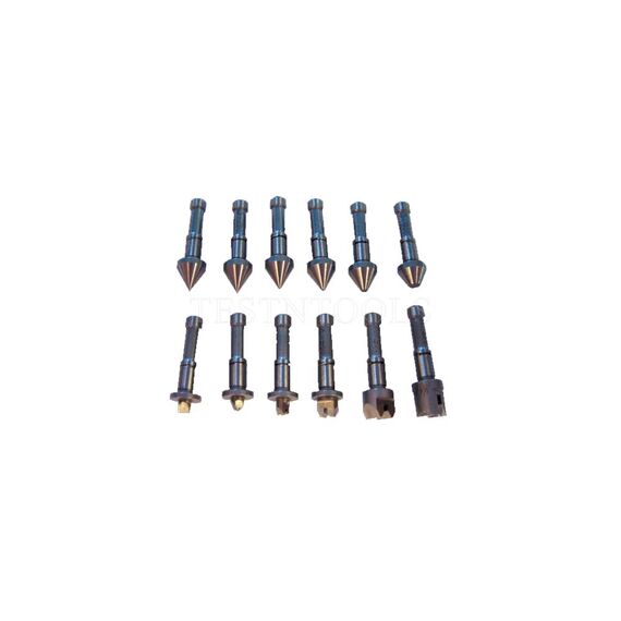 MITUTOYO ANVIL SPINDLE TIP SET 0.4MM-7MM 64-3.5 TPI FOR OUTSIDE MICROMETER 126-800