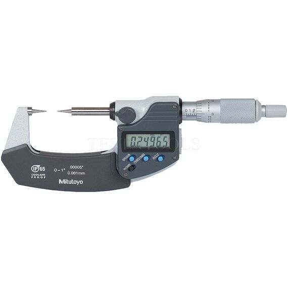 MITUTOYO DIGIMATIC POINT MICROMETER 0-25MM 0-1" 0.001MM 0.00005" WITH DATA OUTPUT 342-361-30