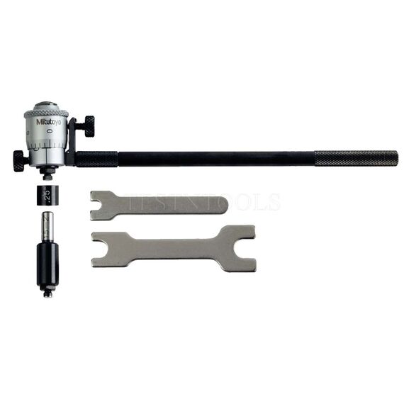 MITUTOYO INSIDE MICROMETER INTERCHANGEABLE ROD 1-2" 2PC 141-102