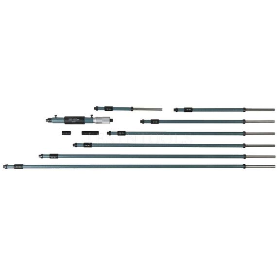 MITUTOYO INSIDE MICROMETER INTERCHANGEABLE ROD 200-1000MM 8PC 141-118