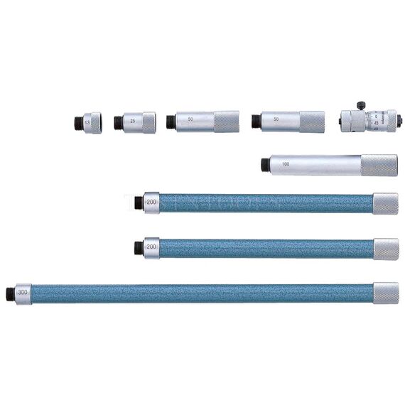 MITUTOYO INSIDE MICROMETER TUBULAR EXTENSION ROD 50-1000MM 8PC 137-204