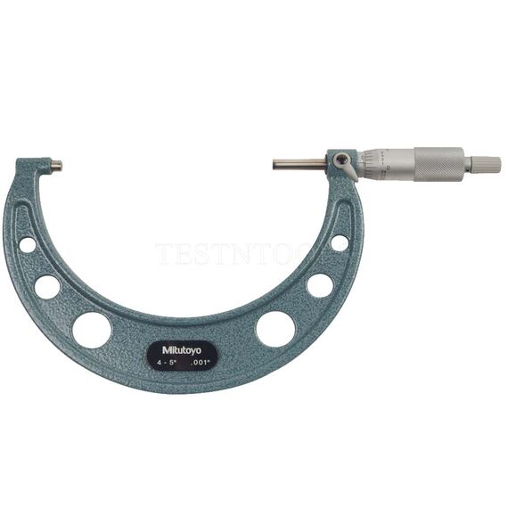 MITUTOYO OUTSIDE MICROMETER 4-5" 0.001" WITH RATCHET STOP 103-181