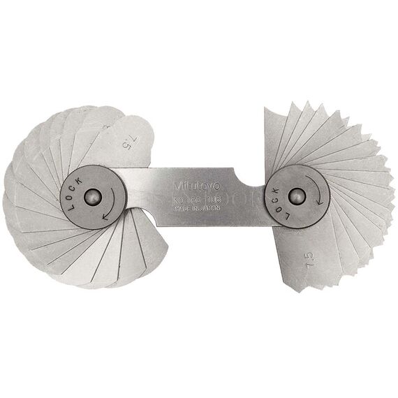 MITUTOYO RADIUS GAUGE 7.5-15MM 186-106