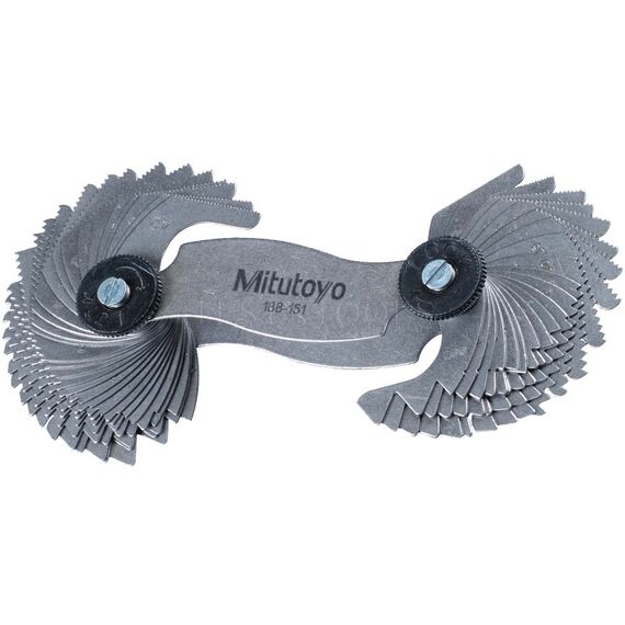 MITUTOYO THREAD PITCH GAUGE 0.4-7MM 4-42 TPI 60° 188-151