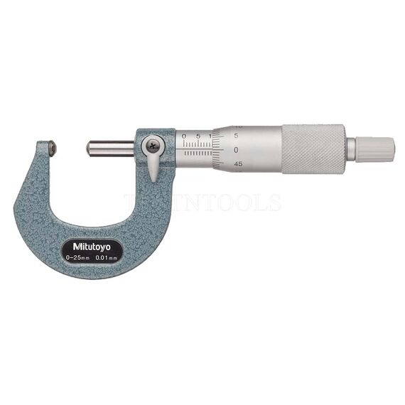MITUTOYO TUBE MICROMETER 0-25MM 0.01MM SPHERICAL ANVIL AND SPINDLE 115-215