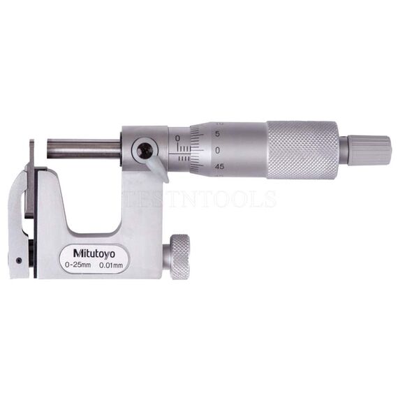 MITUTOYO UNI-MIKE MICROMETER 0-25MM 0.01MM INTERCHANGEABLE ANVIL 117-101