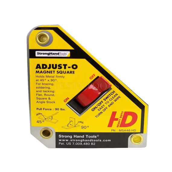 STRONG HAND ADJUST-O MAGNET SQUARE 40KG MAGS-MSA46HD